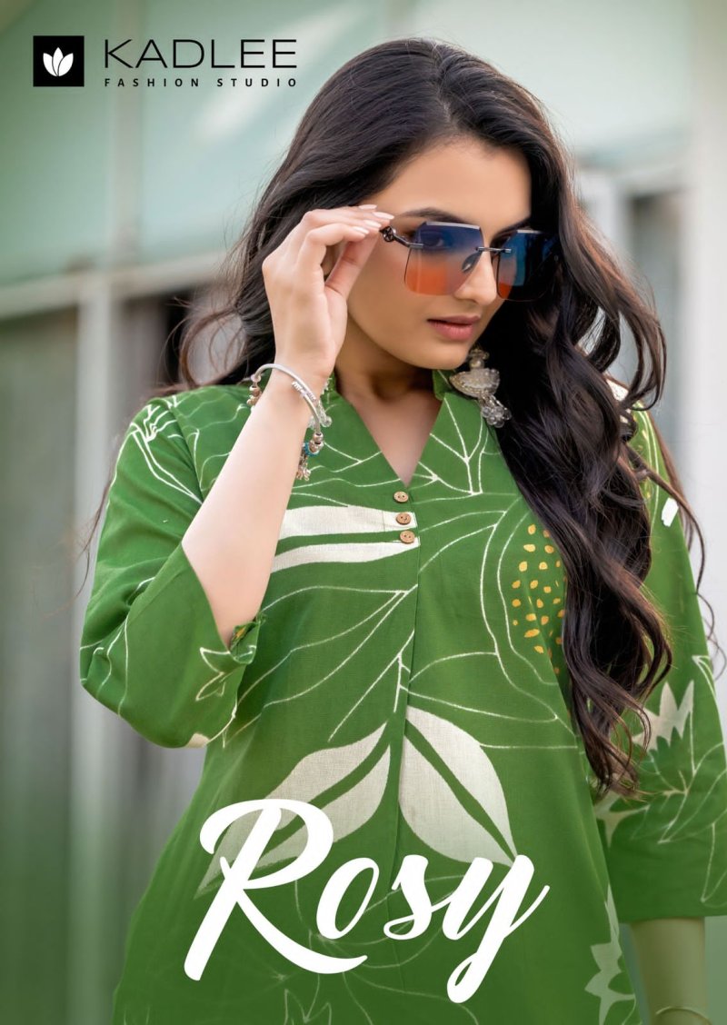 Rosy By Kadlee Rayon Flex Printed Kurti With Bottom